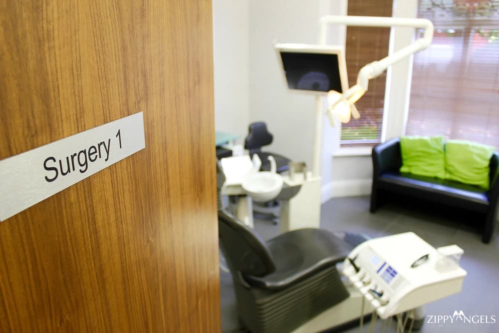 Soft focus image of dentist surgery